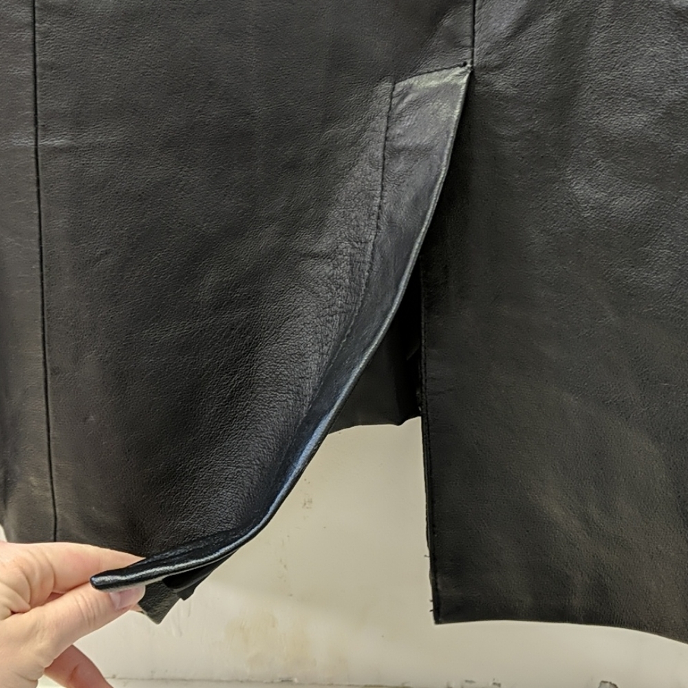 NWT Maggie Barnes Genuine Leather Skirt Size 1X - Picture 4 of 8